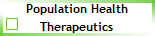 Population Health
Therapeutics